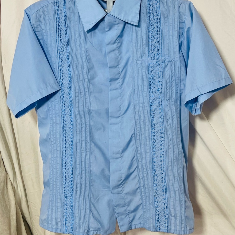 Men's Light Blue Short Sleeve Shirt